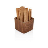 10306M Wood Fisnish Square Stick Bowl - Brown